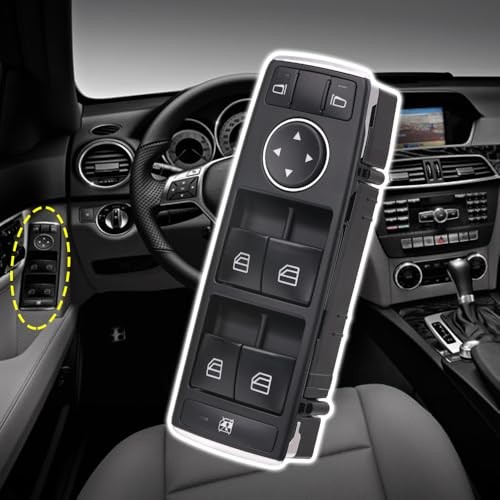 Driver Side Power Window Switch Master Control Button Compatible with Mercedes