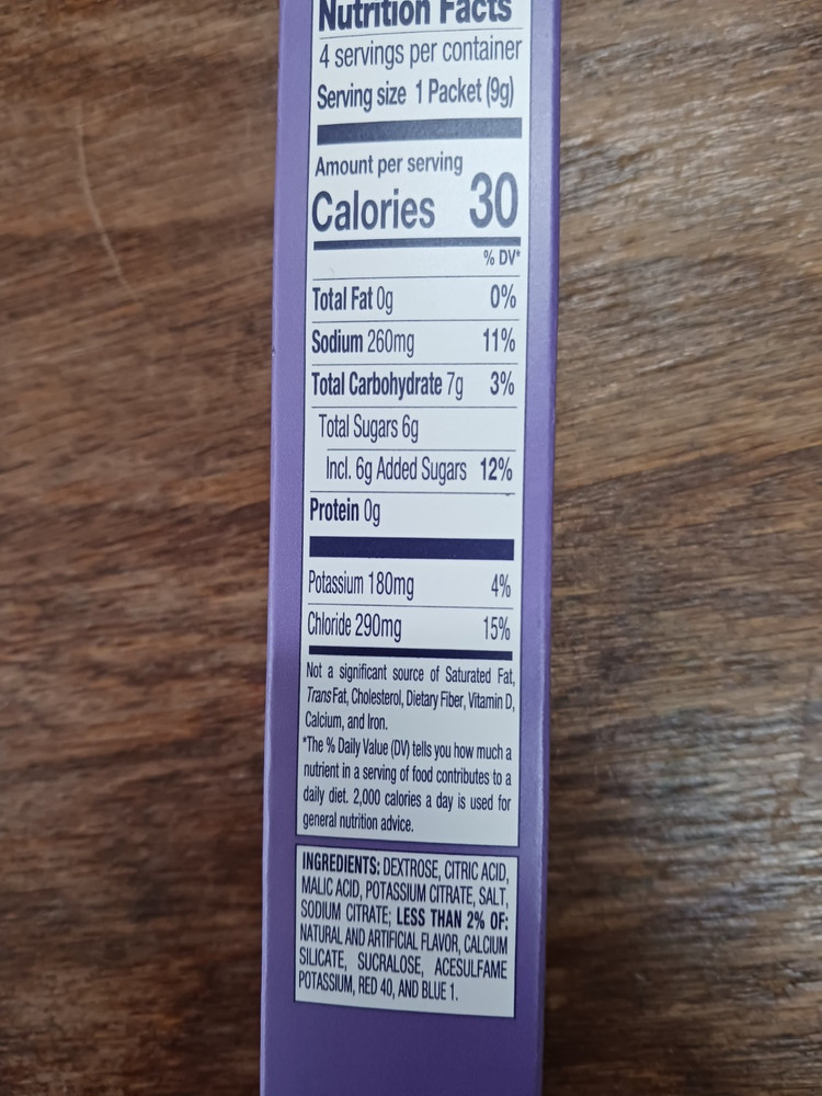 Pedialyte Electrolyte Powder Packets Grape 24 Packets(5/25)