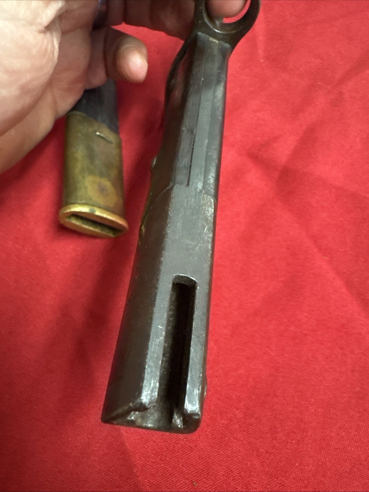 Alex Coppel Solingen Brazil M1908 Mauser Bayonet with Leather Scabbard A955