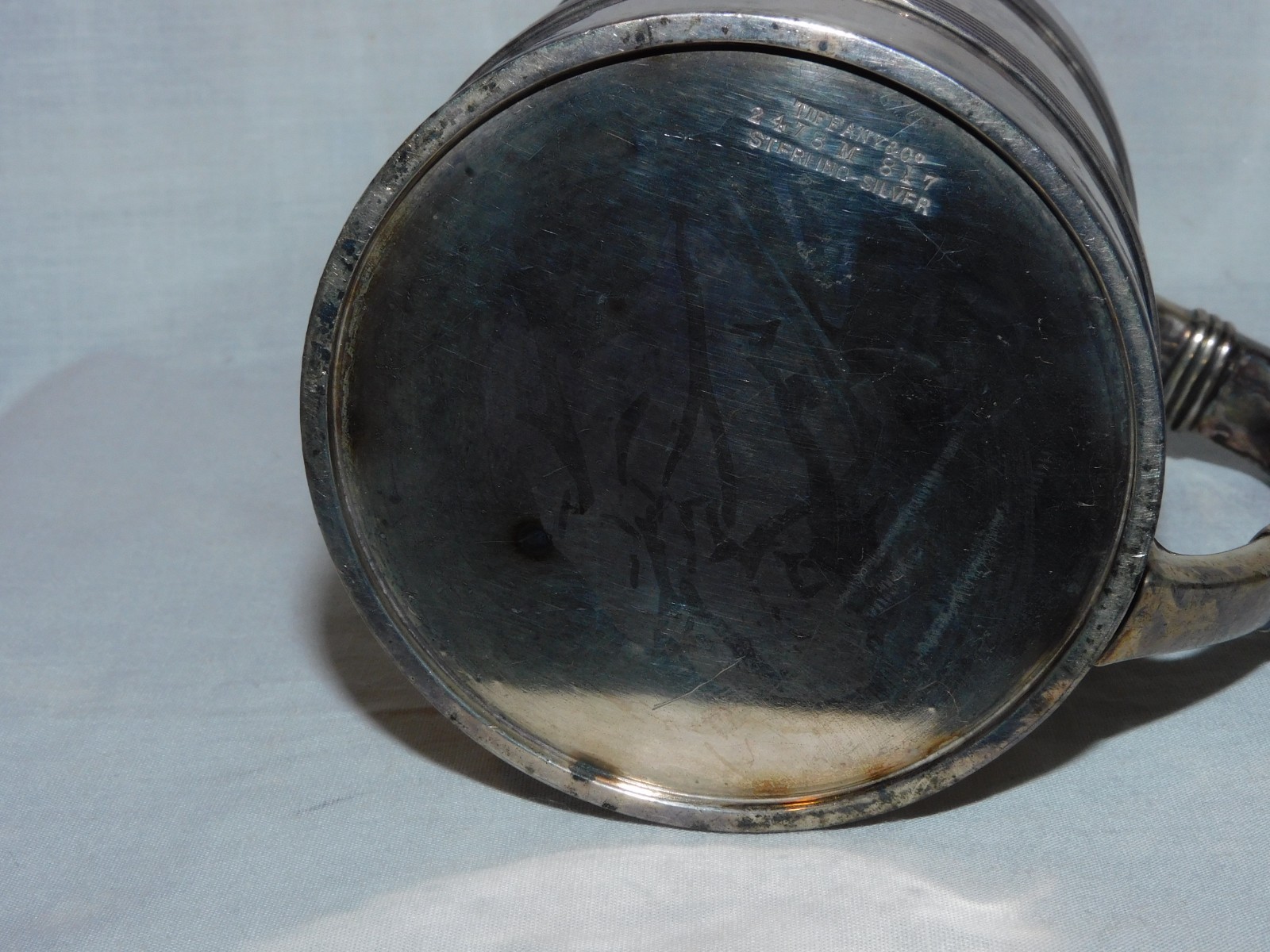 ANTIQUE TIFFANY & CO. STERLING MUG - 100% ORIGINAL - 246.5 GRAMS