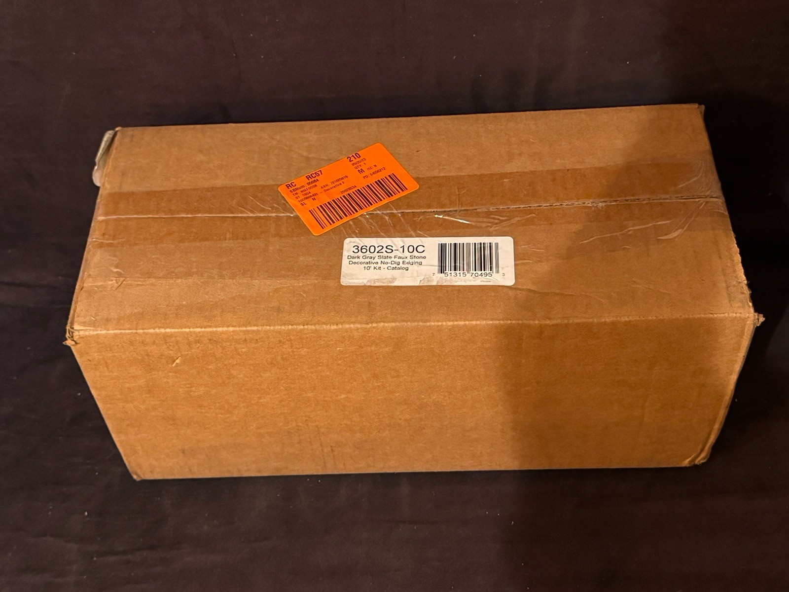 ProFlex 10 ft No Dig Landscape Edging W/ Anchoring Spikes Dark Gray 3602S-10C