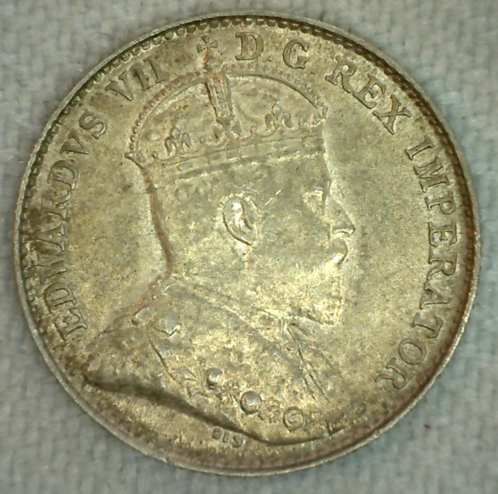 1902 Canada 5 Five Cent Coin Silver Uncirculated