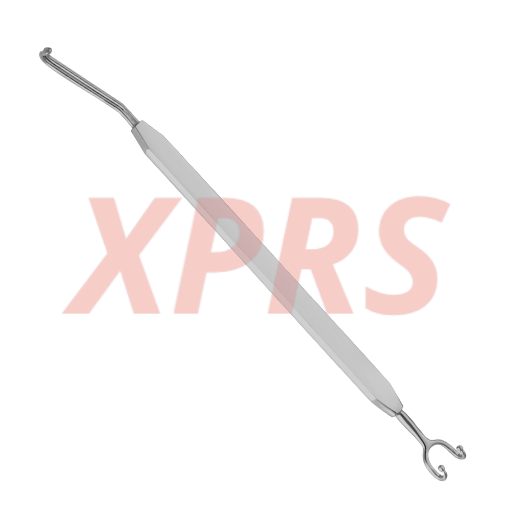 Goldman Knife Guide & Retractor, 6.75", D/E, Ball Tips, Angled R, Prem German