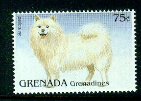 GRENADA GRENADINES DOGS  Samoyed Husky