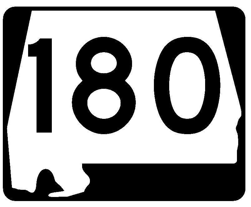 Alabama State Route 180 Sticker Decal