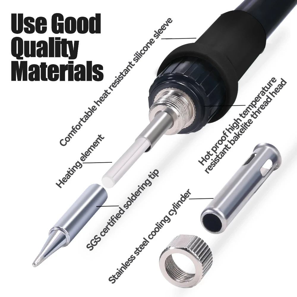 8586D 2in1 Soldering Station Hot Air Gun Heat Rework SMD Welding Tool Iron Kit