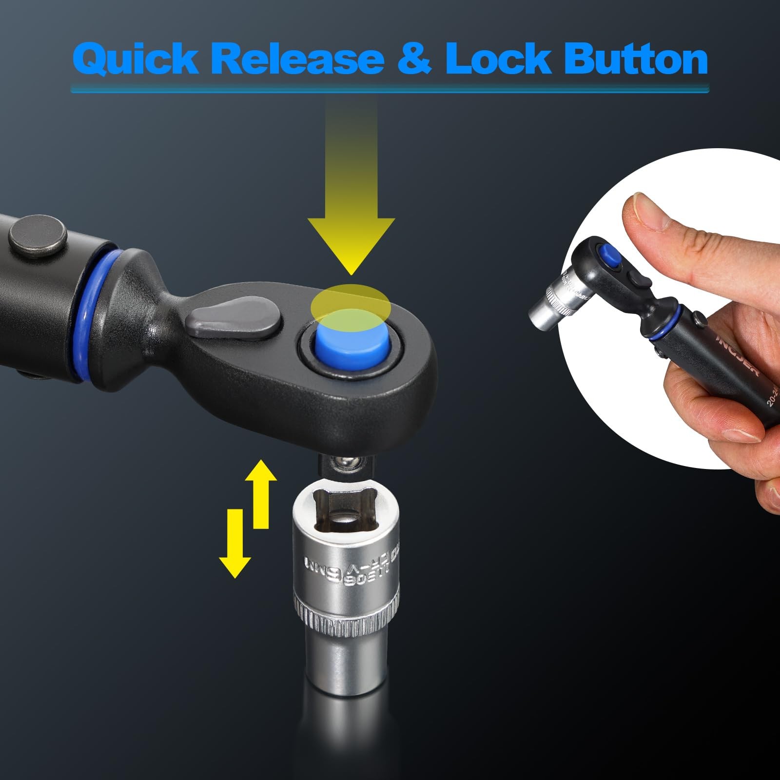 Torque Wrench, UPGRADE Mini 1/4" Drive Click Torque Wrench,20-240in.lb,Dual-D...