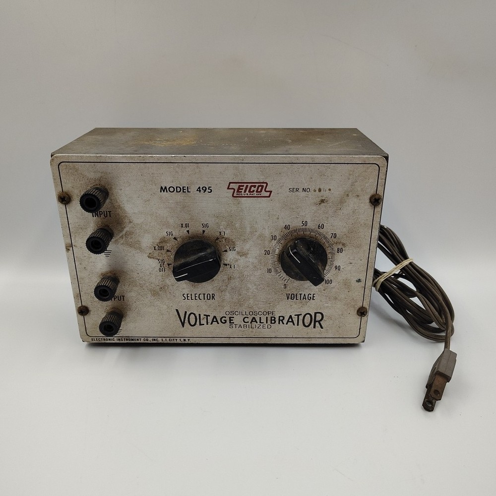 Vintage EICO Model 495 Oscilloscope Voltage Calibrator Stabilized