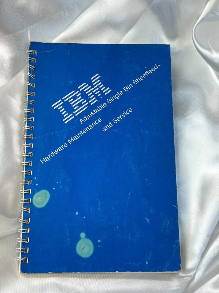 IBM Adjustable Single Bin Sheetfeed Hardware Maintenance and Service Manual