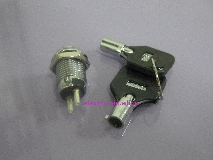 2 pcs Key Switch ON/OFF Lock Switch w/ Plastic Handle new
