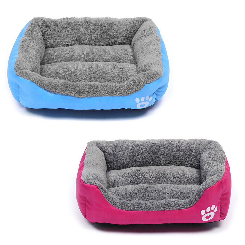Pet Dog Cat Bed Calming Sleeping Kennel Puppy Super Soft Mat Pad Warm Nest