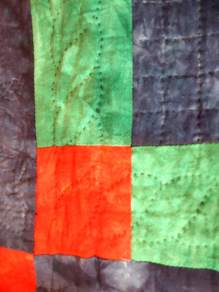Homemade Patchwork Quilt Amish 30” Square