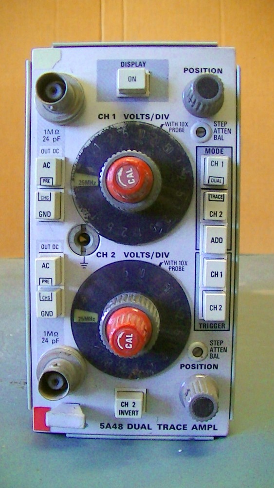 TEKTRONIX 5A48 DUEL TRACE AMPL PLUG-IN MODULE