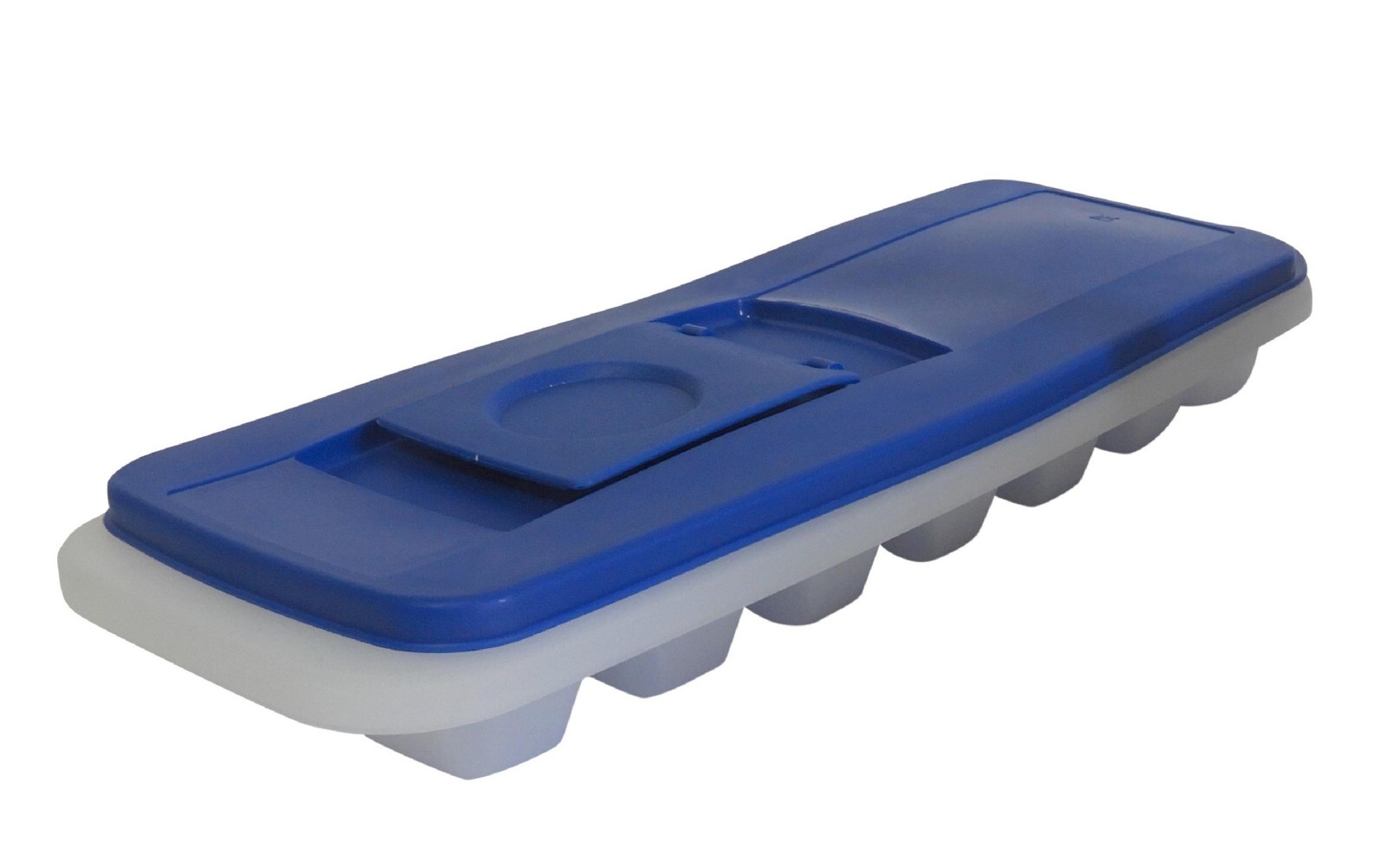 Set of 2 No Spill Ice Cube Tray with Removable Lid BPA Free Ice Cube Mold New