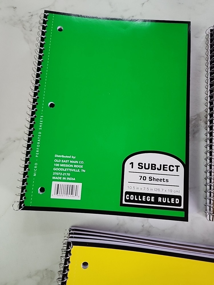 1 Subject 70 Sheets College Ruled