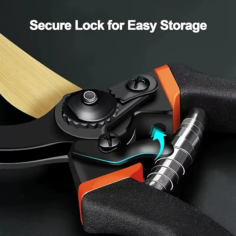 8.5 Titanium Bypass Pruning Shears T13 Professional Garden Tool