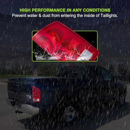Rear Tail Light assemblies for 2002-2006 Dodge Right Side - Red - without Bulbs