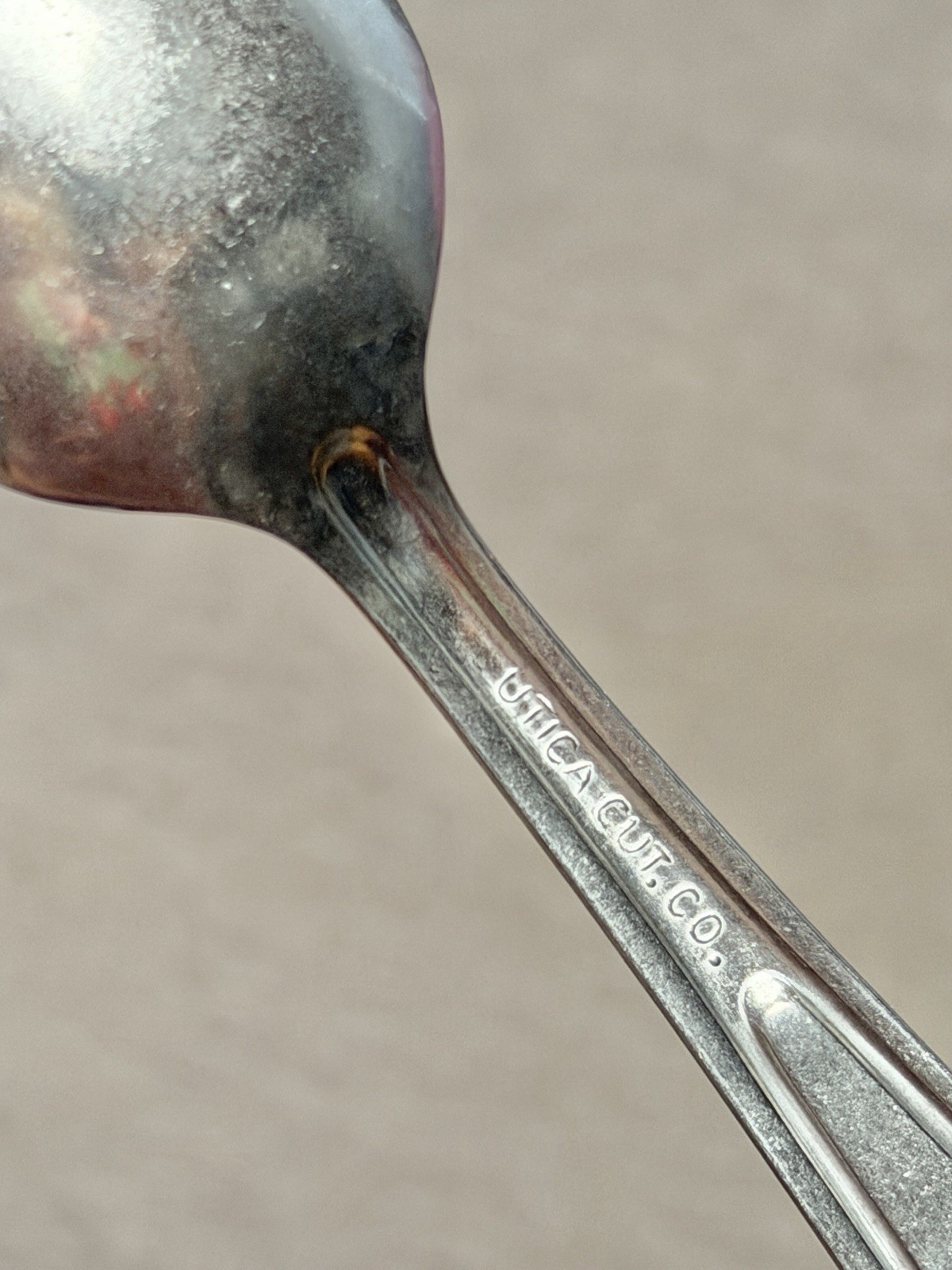 Vintage US Military Utica Skoco Cutlery Mess Kit Spoon Fork Knife Set Stainless