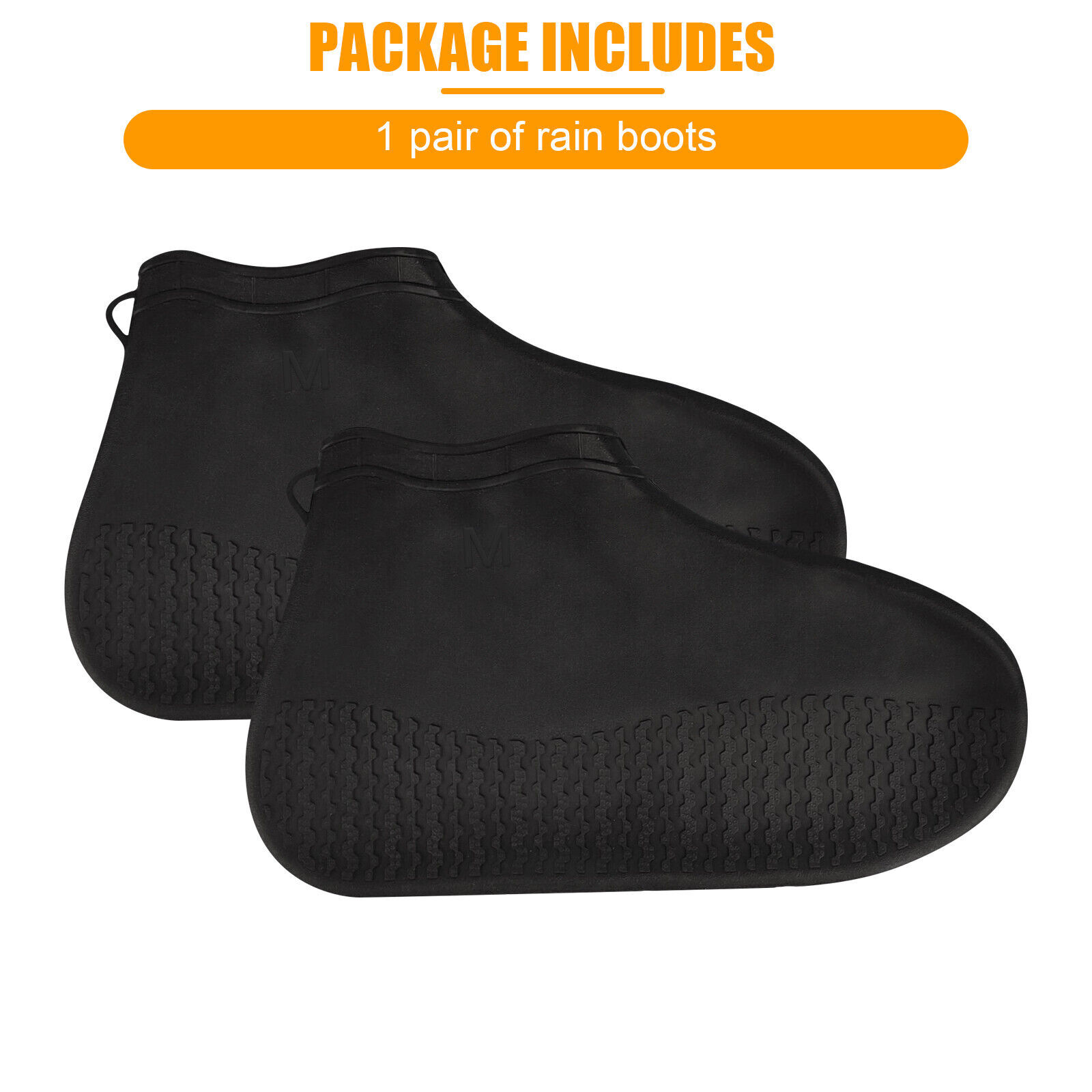Anti-slip Rubber Shoe Covers Reusable Rain Snow Boot Waterproof Shoes Protector