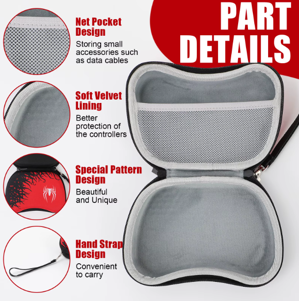 Limited Edition Spider-Man Carrying Case PS5 Controller Holder EVA Hard Shell