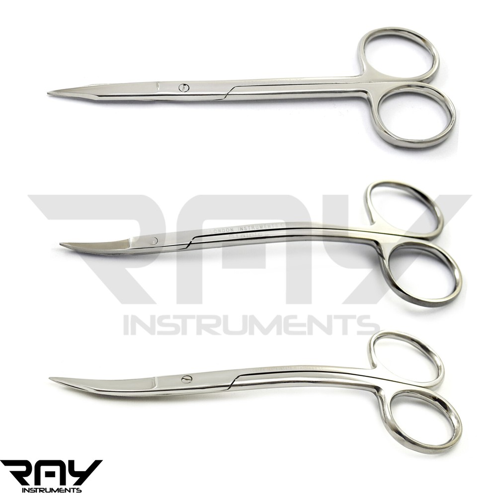 Dissecting Operating Iris Gum Tissue Suturing Trimming Surgical Scissors Lab