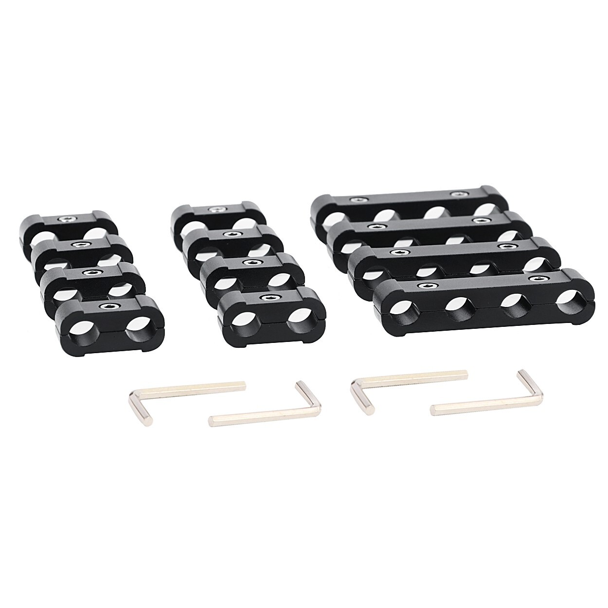 12Pcs Engine Spark Plug Wire Separator Divider Suit Fits For 8mm 9mm 10mm Black