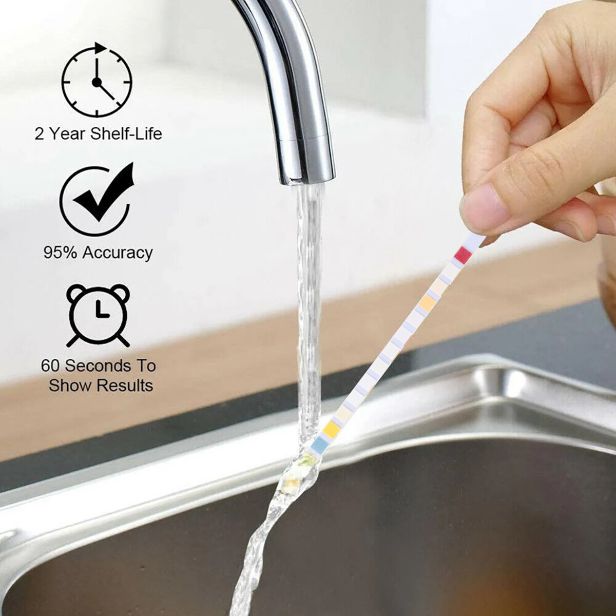 100/50pcs Chlorine Dip Test Strips SPA Hot Tub Swimming Pool PH Tester Paper US.