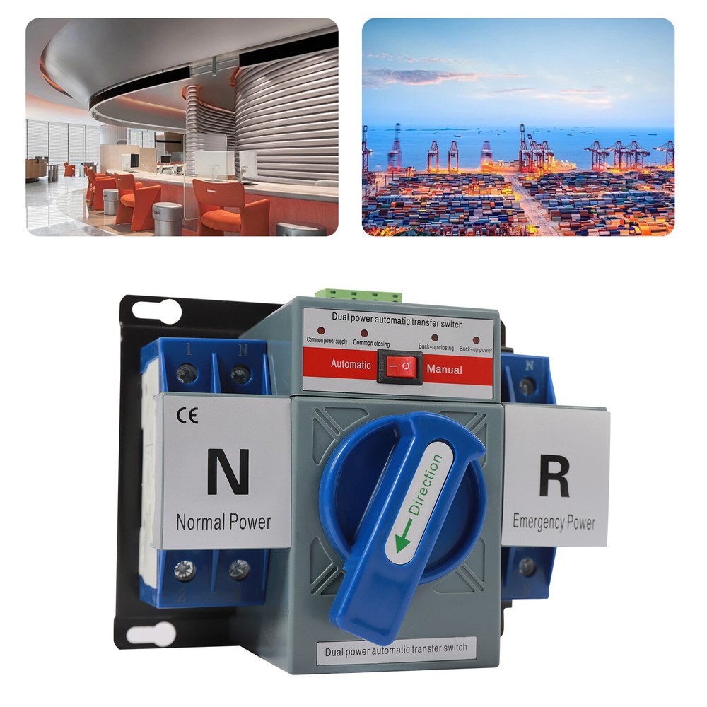 2P Switch Automatic Dual Power Mini Transfer Switch Conversion Switch Self Cast