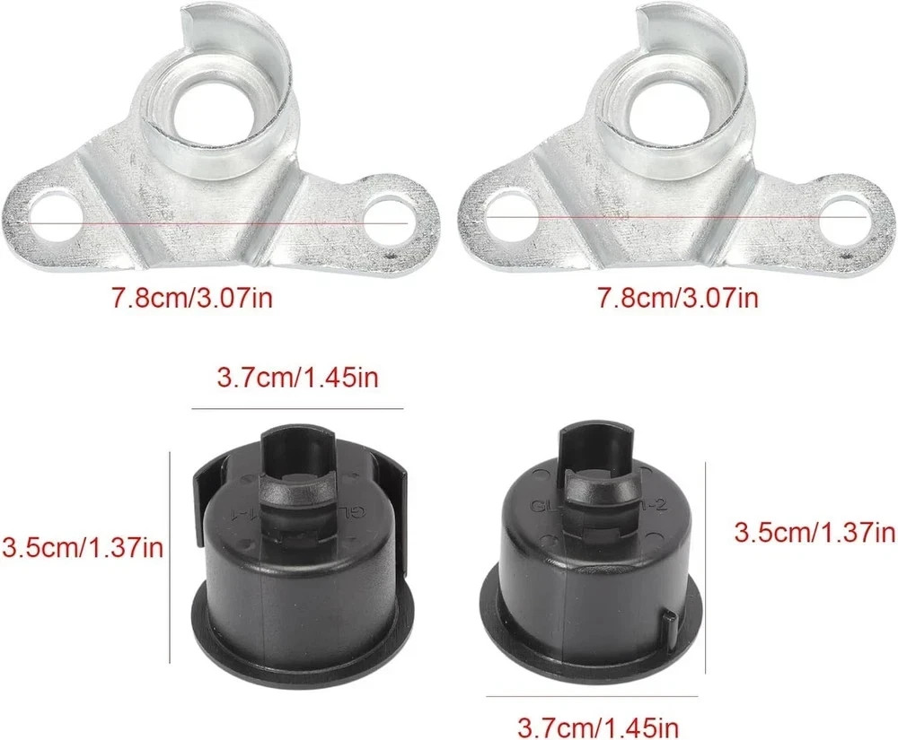 Tailgate Hinge Kit with Bushings for Frontier 2005-2021, Left & Right Rear Gate