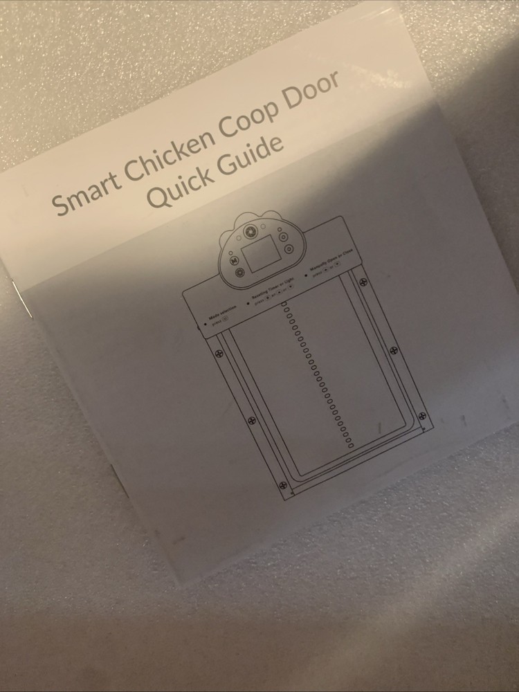 Solar Powered Automatic Chicken Coop Door with Timer/PIR Sensor Modes