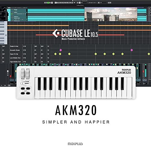 AKM320 MIDI Keyboard Controller, white edition with Cubase LE 12