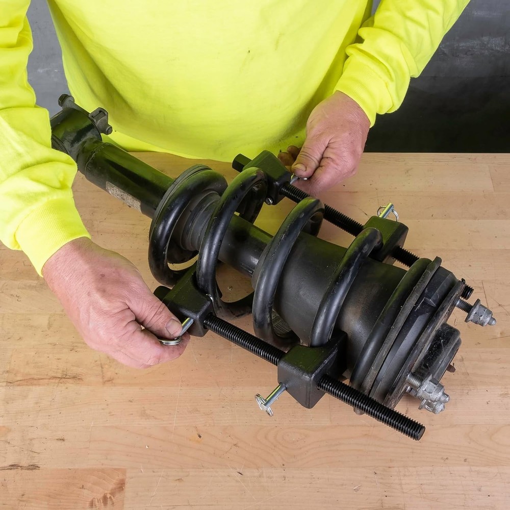 Universal 2-Piece Strut Spring Compressor - Safely Compress MacPherson Springs