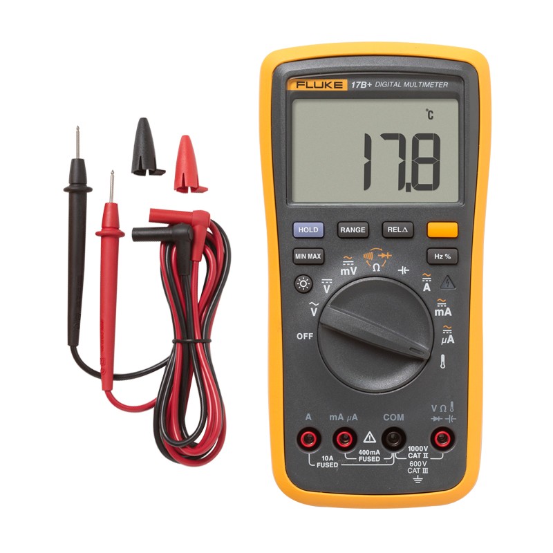 Fluke 17B+ Multimeter Digital Voltmeter Ammete Professional Electrical Testing