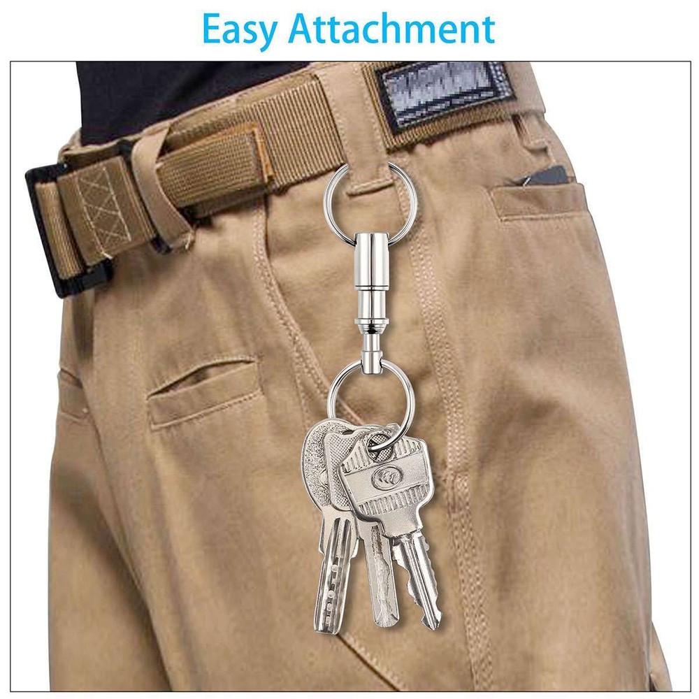 10PCS Detachable Pull Apart Quick Release Keychain Key Rings Key Chain