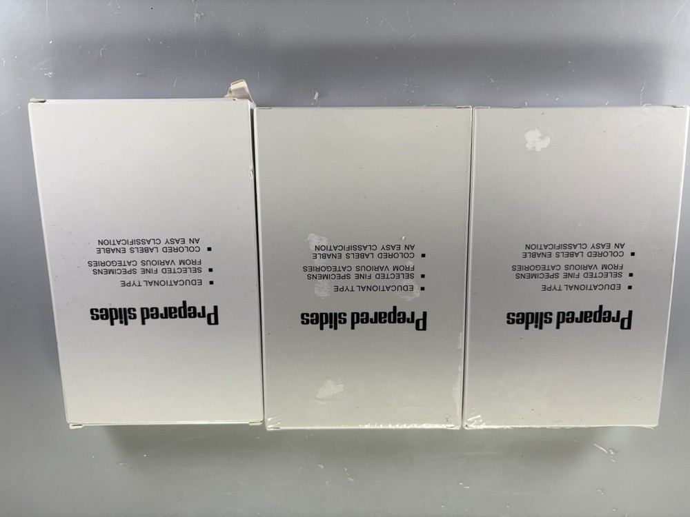 NEW (36) Lot Educational Type Prepared Microscope Slides - Plastic - DIY-Science