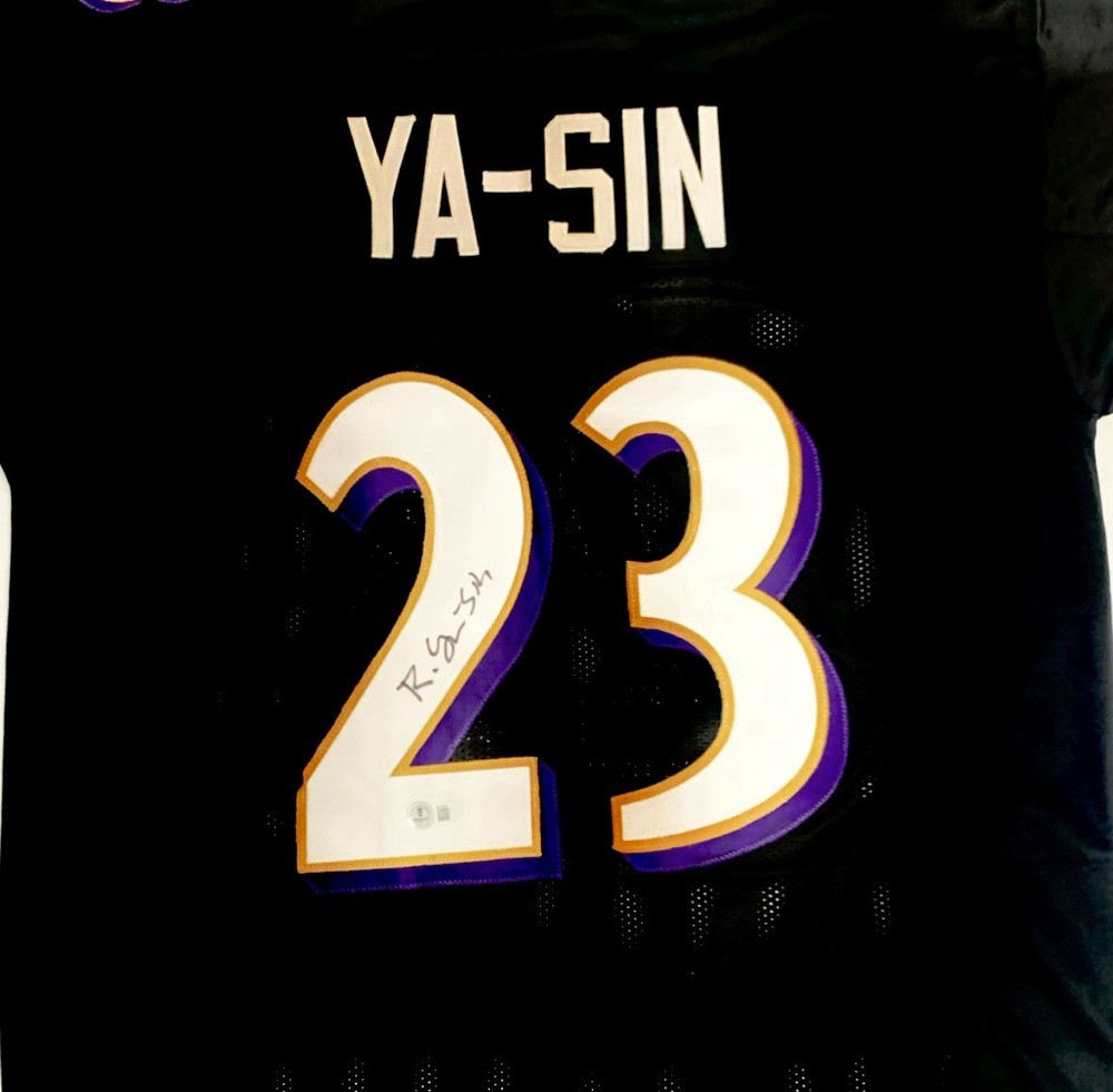 Rock Ya-Sin Signed Jersey Baltimore Ravens CB Beckett Certified