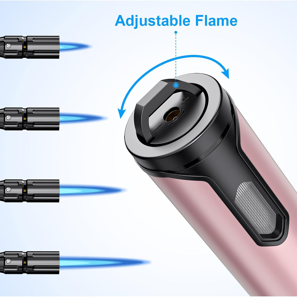 Torch Lighter Refillable Butane Lighter Long Flexible Neck Multipurpose Lighter