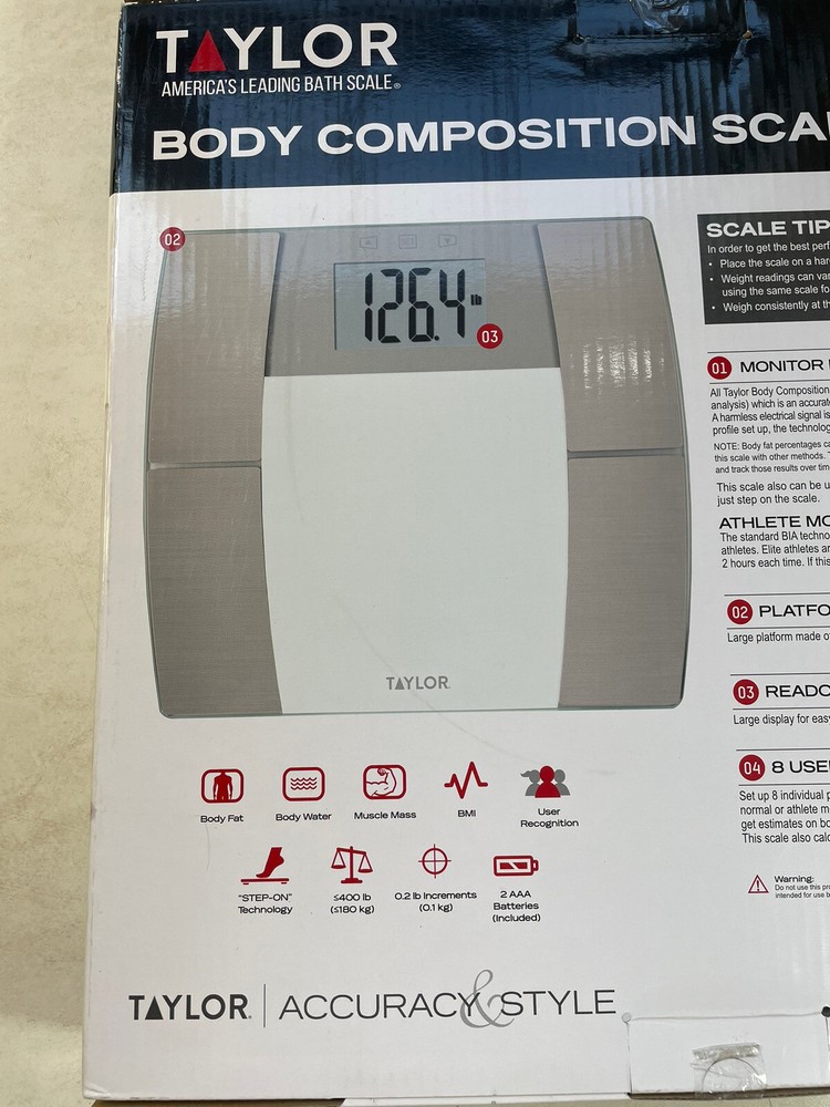 (NIB) TAYLOR Body Composition Scale, Model # 5255179
