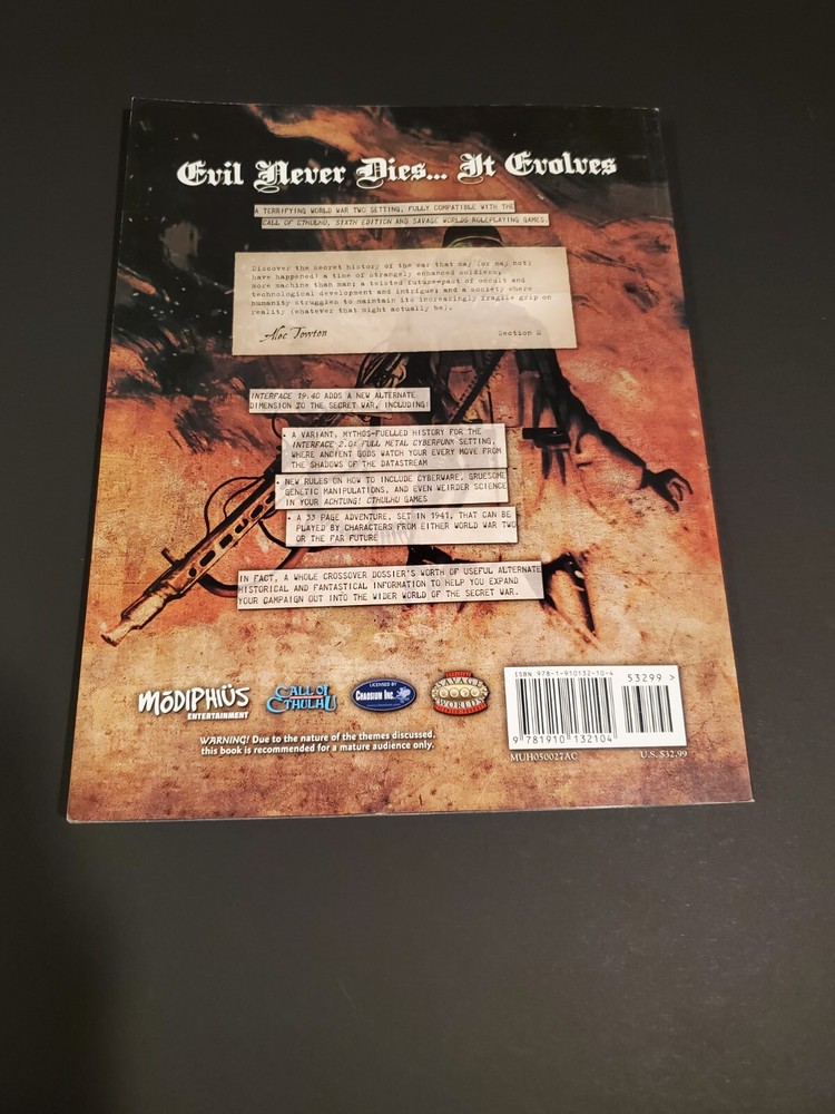 Achtung! Cthulhu: Interface 19.40 ☆ Authentic ☆