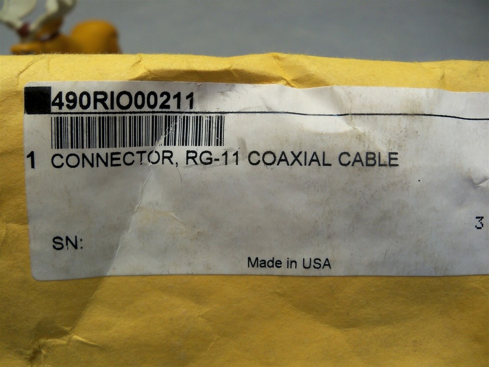 RG11 Coaxial Cable Connector 490RIO00211 Schneider Silver