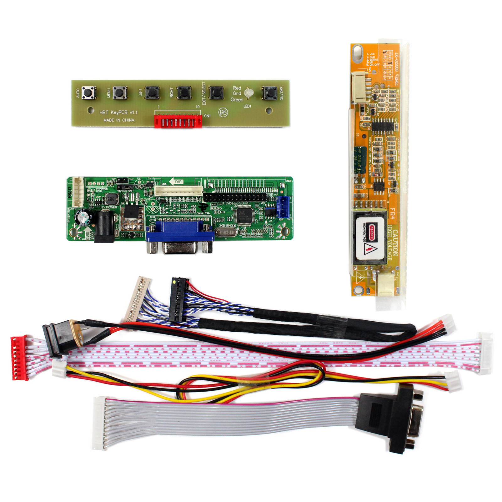 VGA LCD Controller Board Work For 10.1"~22" LVDS Interface LCD Screen