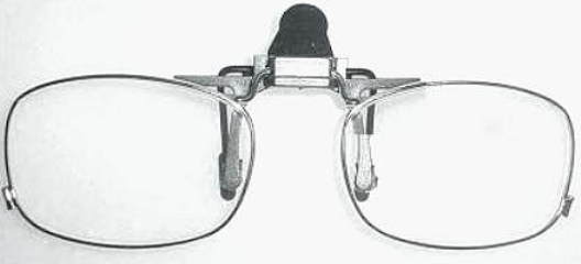 Devardi Glass~Aero-Pro Optics Clip-on Flip-up Magnifier Glasses 2.5 X ~Lampwork