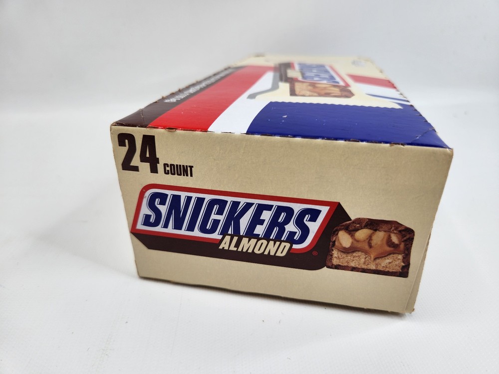 24 - Snickers Almond Milk Chocolate Candy Bars Bulk Pack 1.76 oz Bars Box Bundle