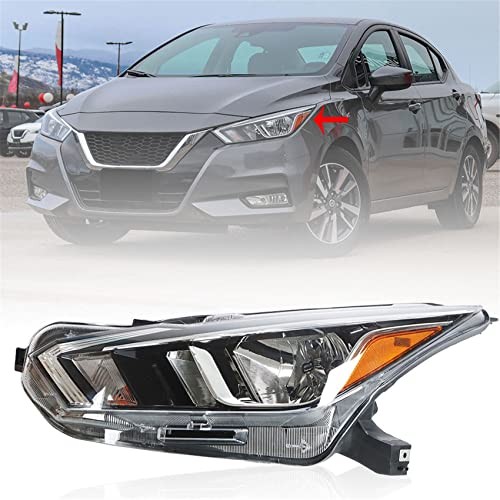 LH Headlight Headlamp Replacement for Versa S SV 2020-2021 Halogen Driver Side