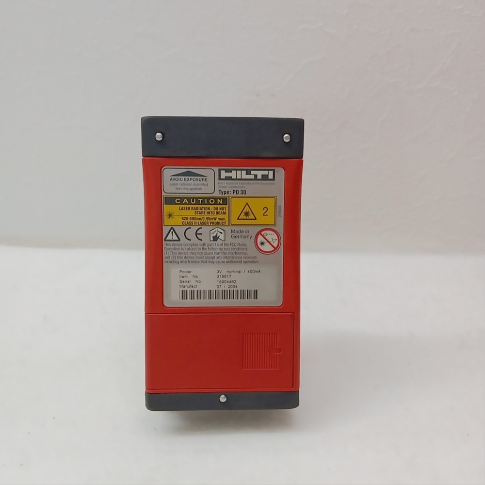 Hilti PD30 Laser Distance Meter Rangefinder Compact Measuring Tool Tested w Case