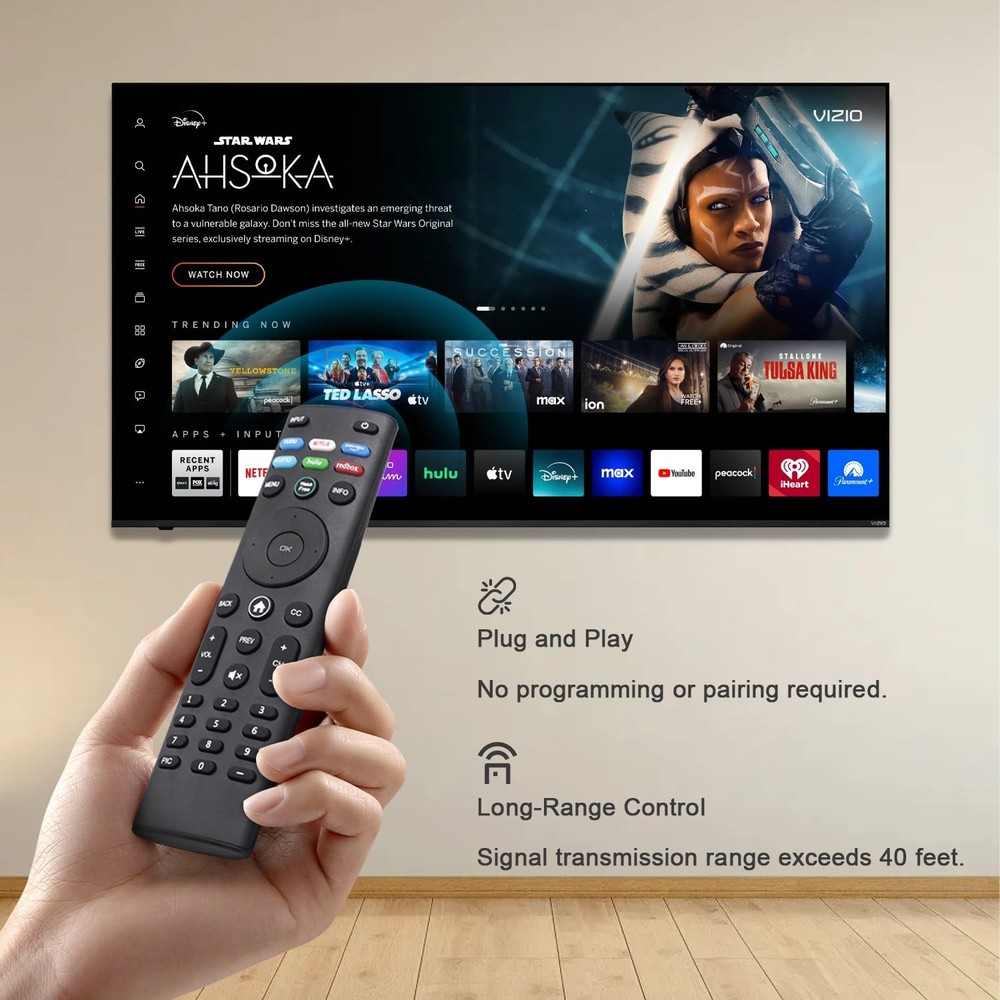 Universal Remote Replacement Control for Vizio TVs (Model Button xumo