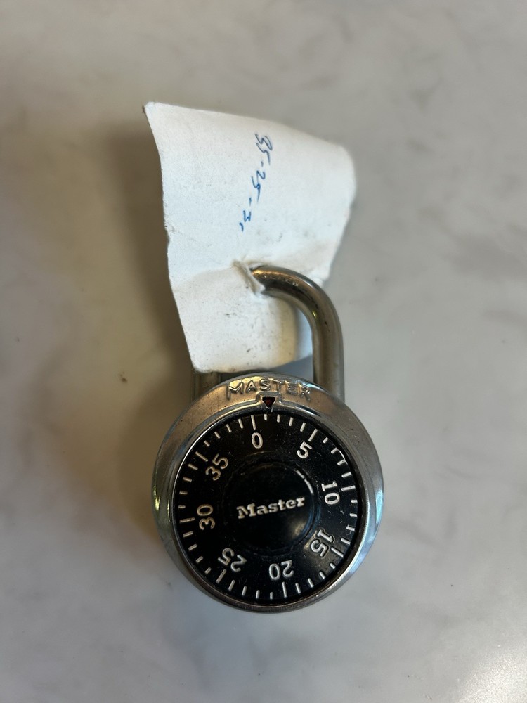 Master Lock V63 Steel Combination Padlock Model 1636