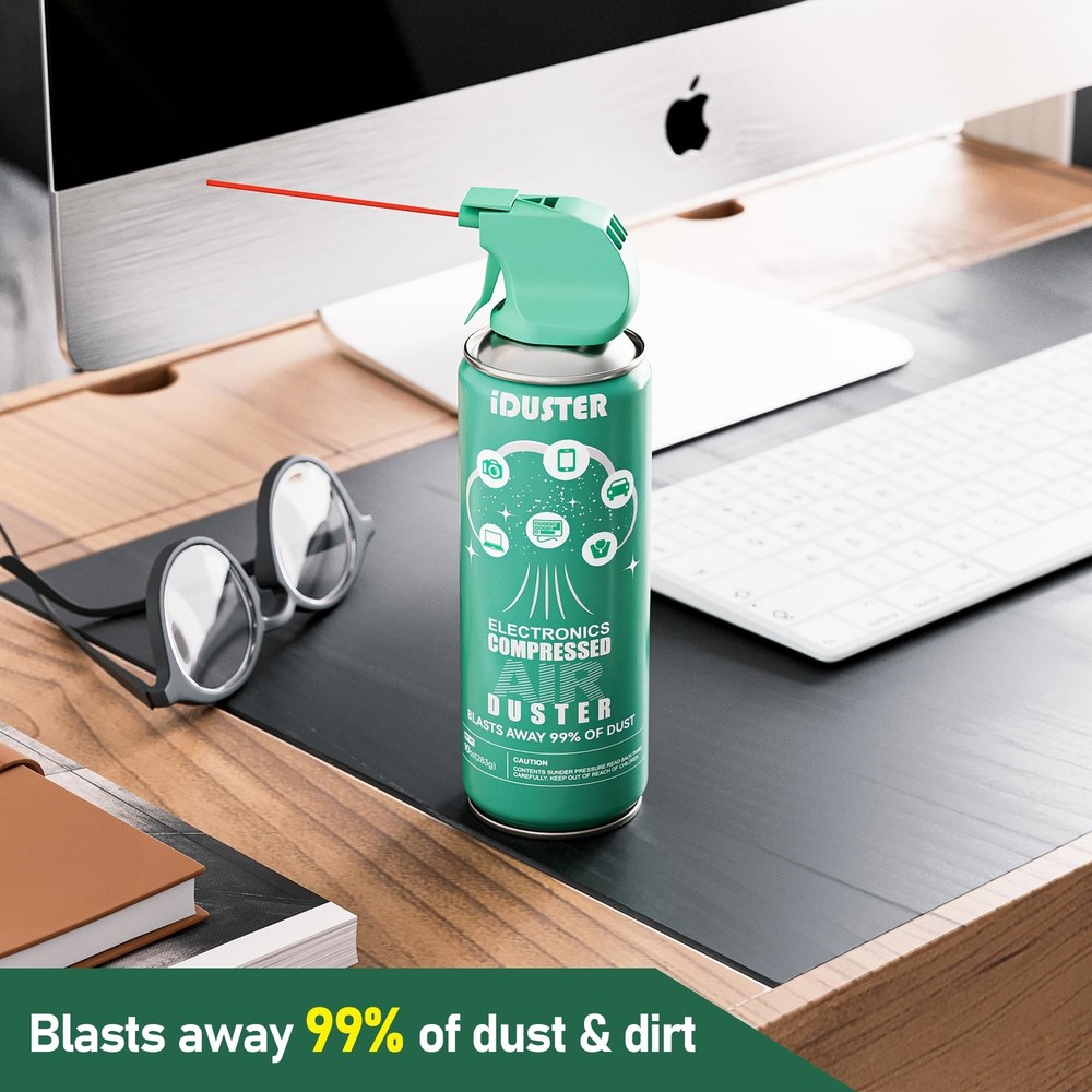 Compressed Canned Air Duster - 2 PCS Disposable Compressed Air Duster Can Cle...