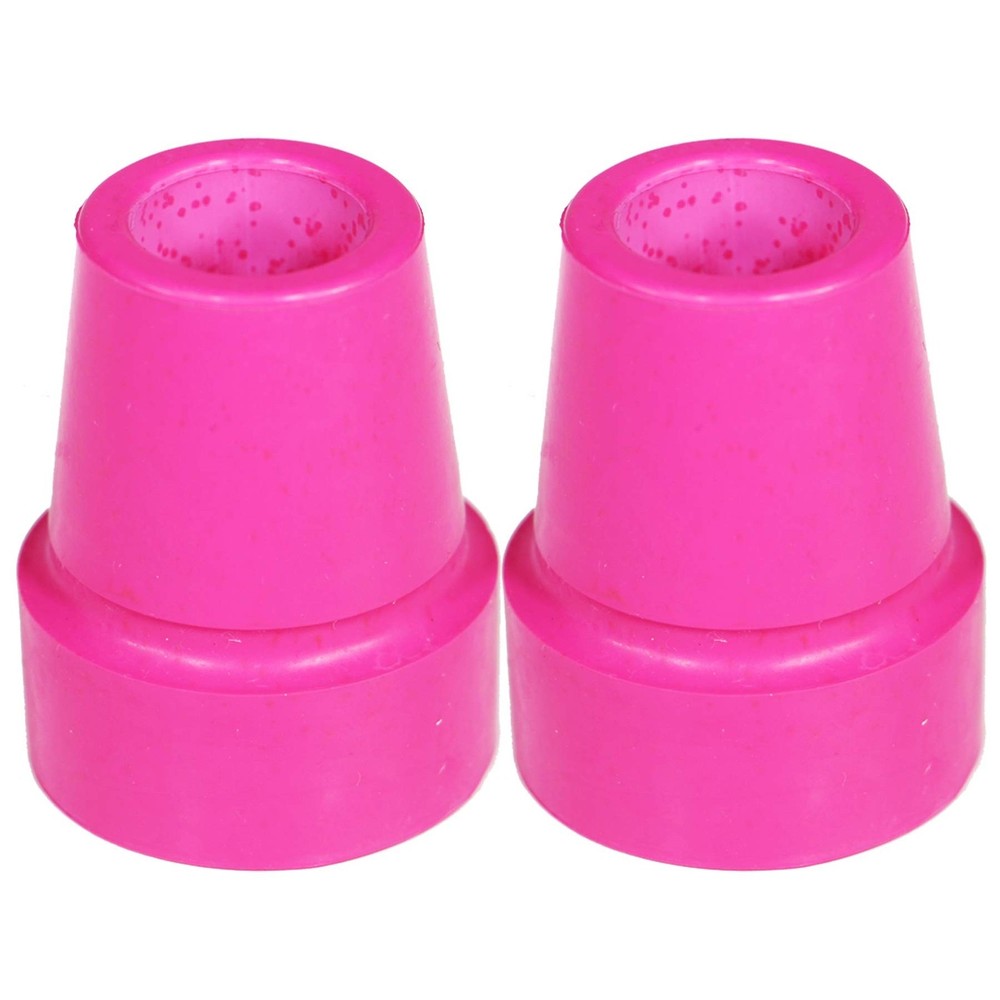 PCP Replacement ¾ Inch Cane Tips, 2 Pack Reinforced Rubber Walking Stick Fe