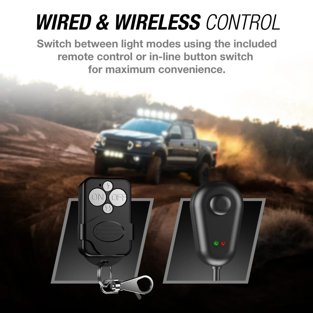 TYPE S - Elevate 2-Light Output Wiring Harness - Wireless Remote or Wired Contro